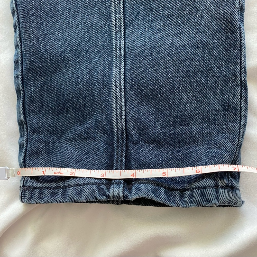Massimo Dutti blue jeans seamed straight leg denim baggy 5040/711 EUR 42 USA 10 - Picture 15 of 16